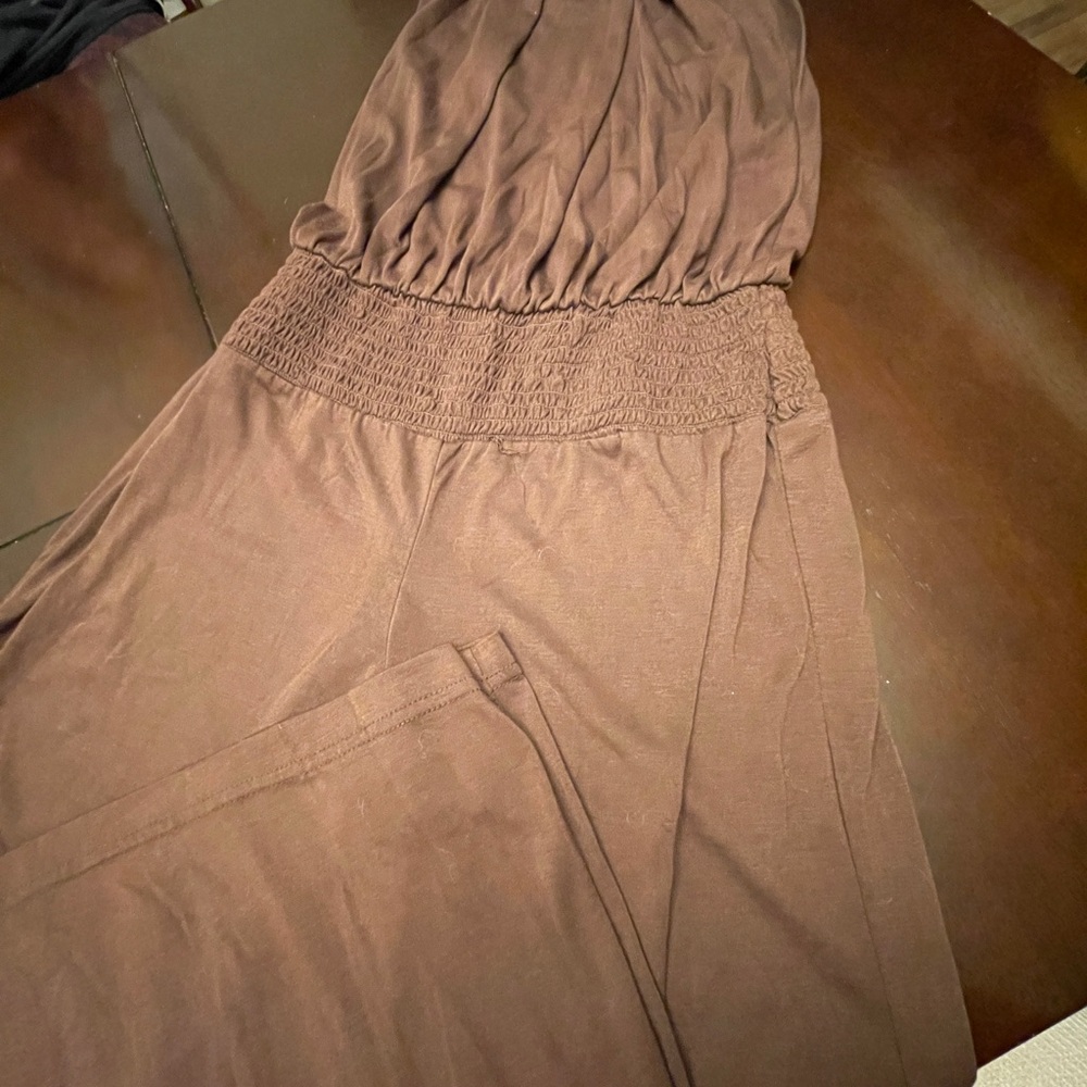Studio Y Chocolate Brown Jumpsuit Size (S) Spring has arrived!